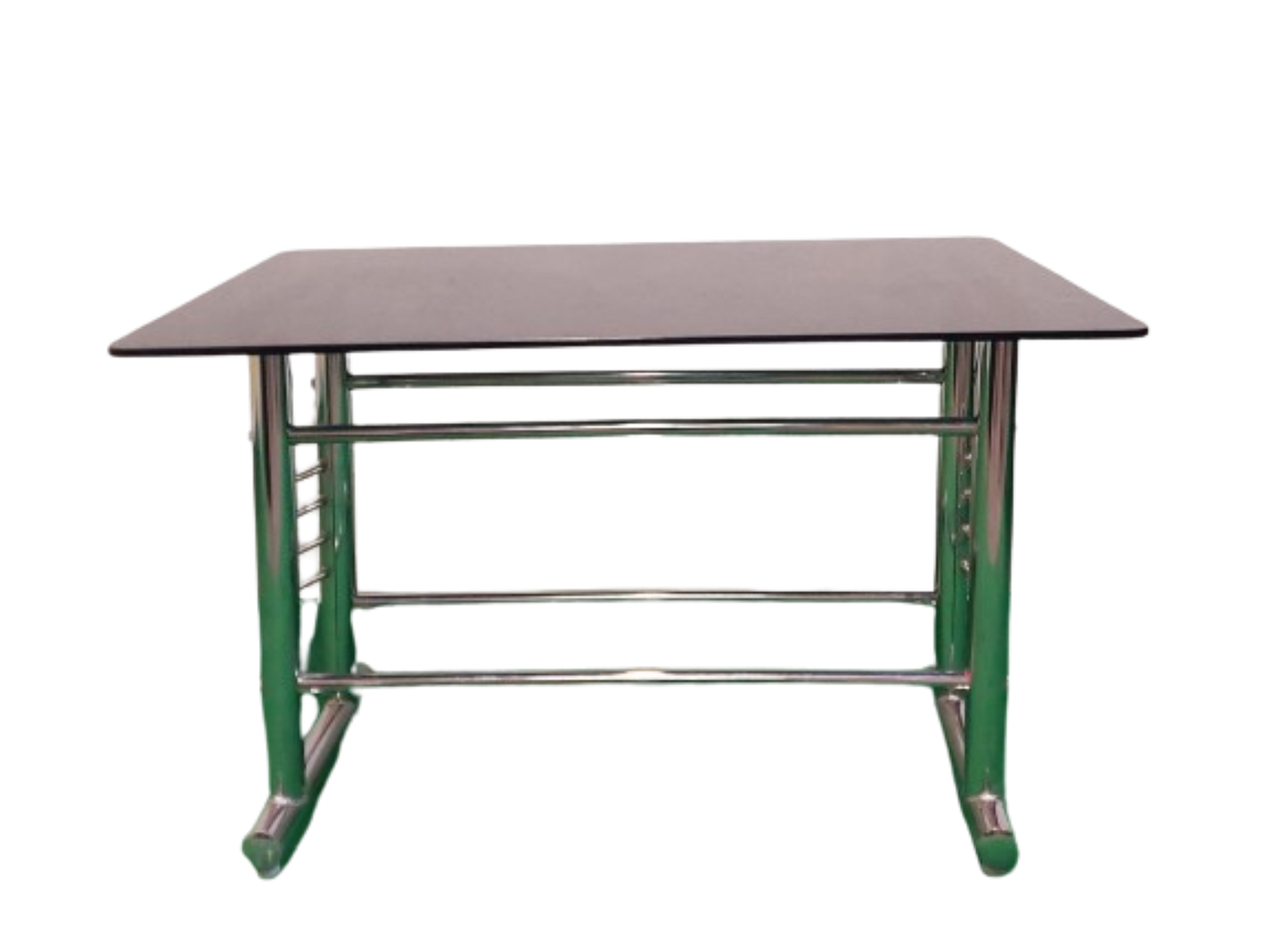 Bowzar Stainless Steel Dining Table 4 Seater for Resturant Cafe Hotel Heavy Quality