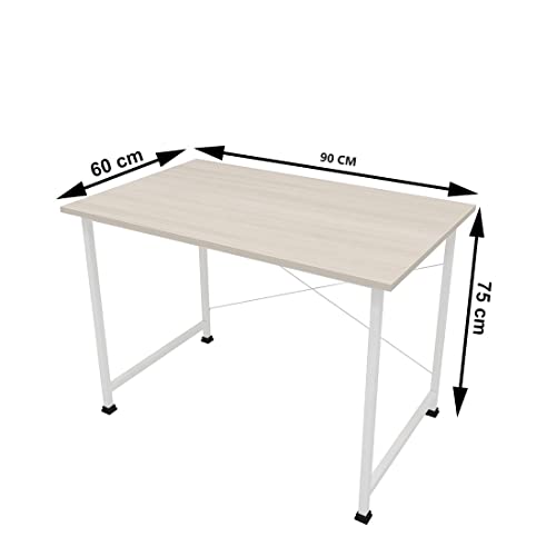 Bowzar Computer Table Study Table Modern Study Desk Laptop Table for Home & Office