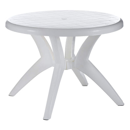 Supreme Marina 4 Seater Plastic Contemporary Round Dining Table for Home