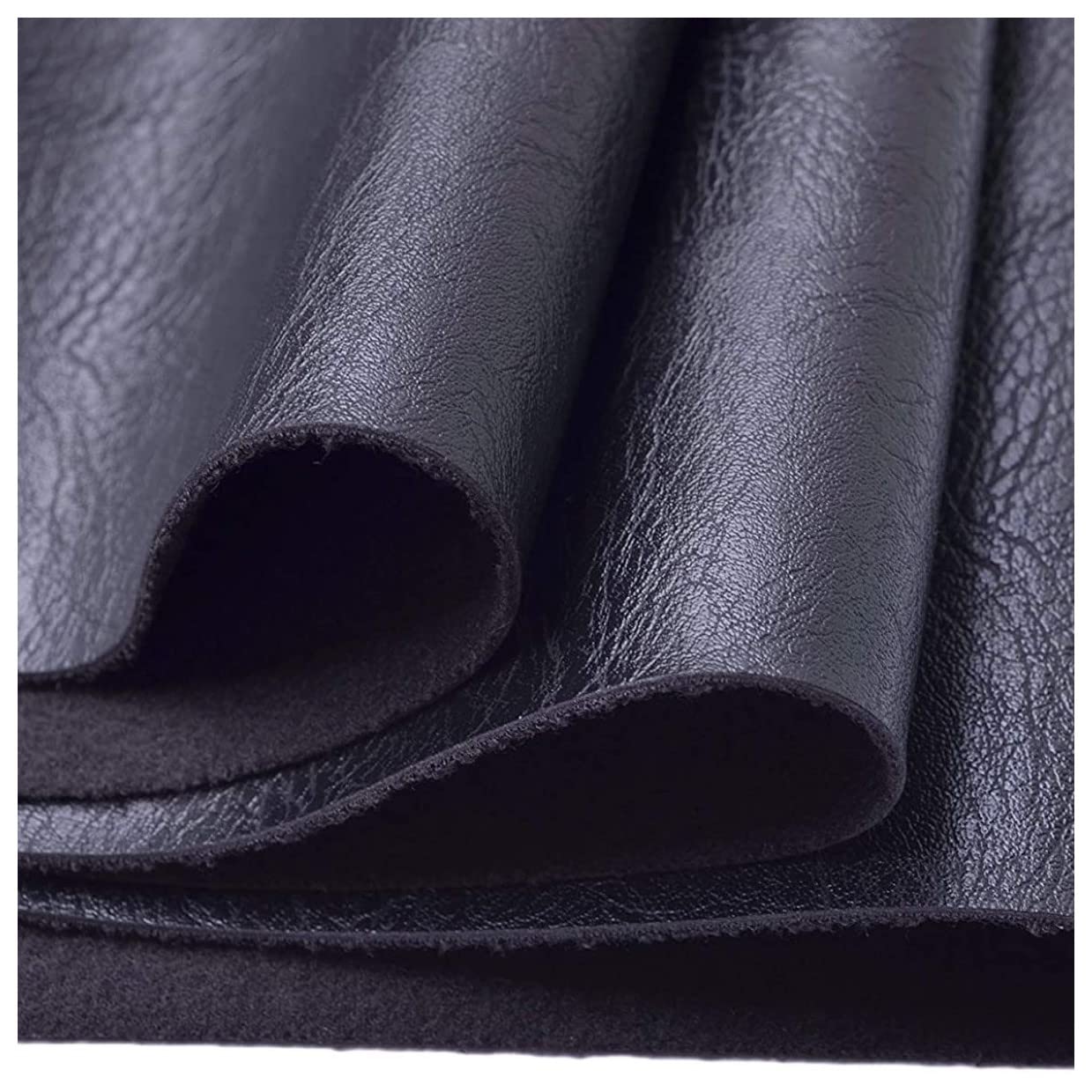Bowzar Neon 1.2MM Thick Rexine Leatherette Artificial Leather for Sofa Black