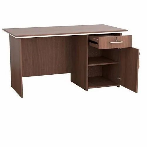 Bowzar Wooden Office Table 5X2 Feet Brown